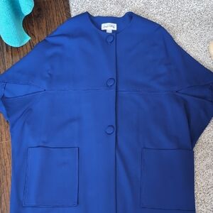 Joseph Ribkoff Blue Button-Up Coat.  P2P 21 And L 36 NWOT